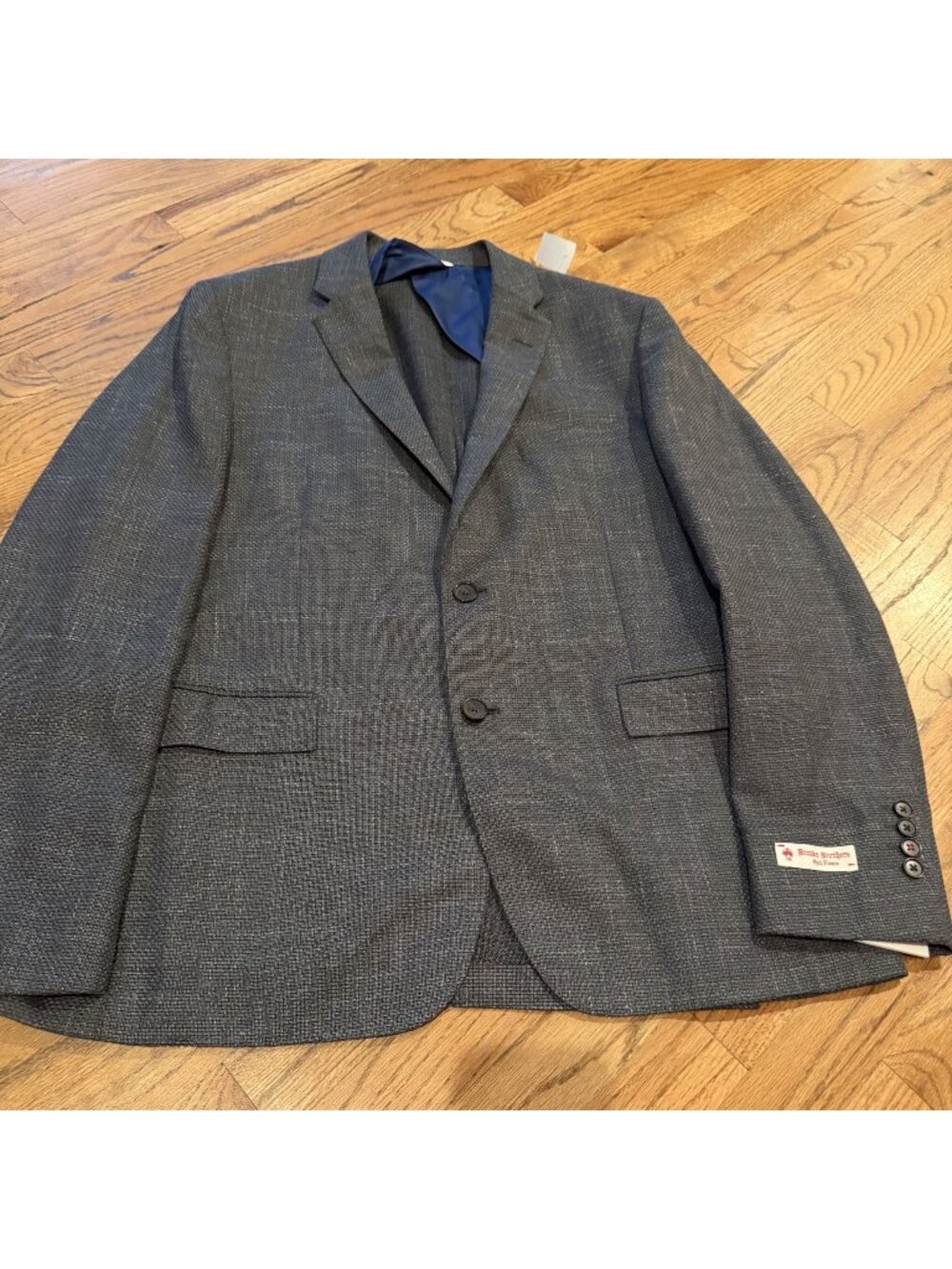 Brooks Brothers Red Fleece Gray Mens Sport Coat Blazer New 44Reg